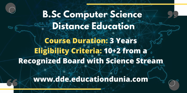 B.Sc Computer Science Distance Education Admission 2024 | Apply Now For ...