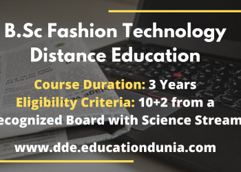BSc Fashion Technology Distance Education