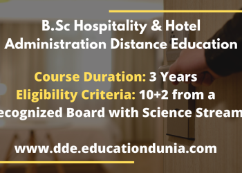 BSc Hospitality & Hotel Administration Distance Education