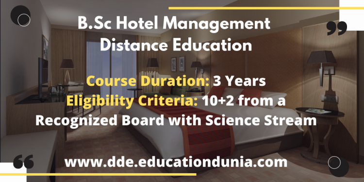 BSc Hotel Management Distance Education