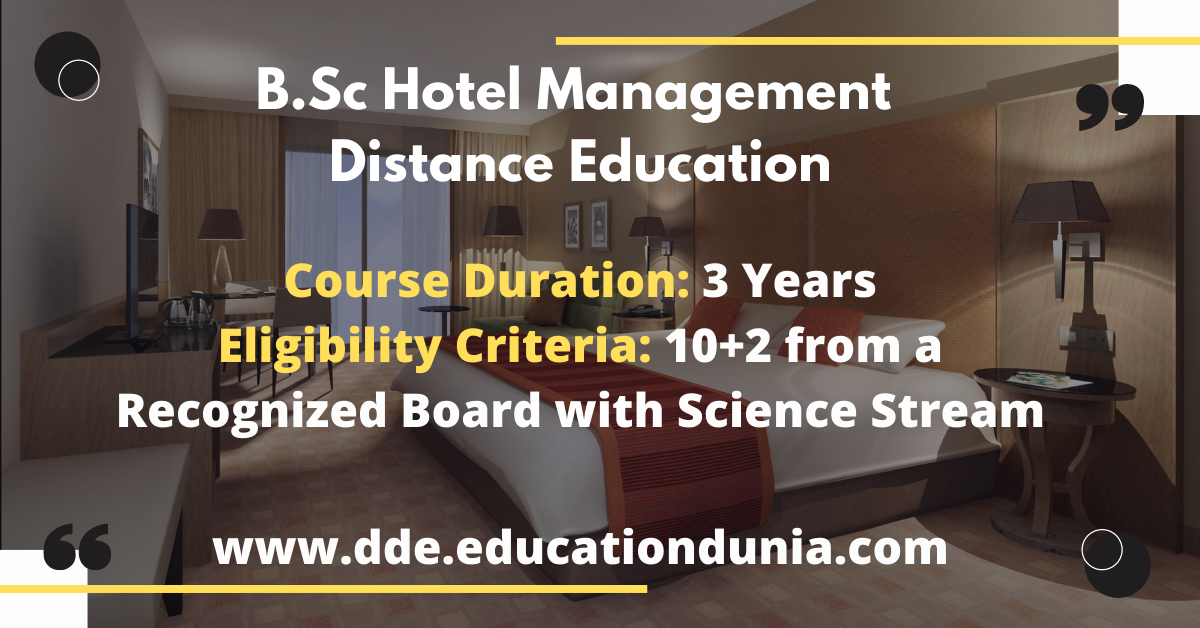 diploma in hotel management distance education