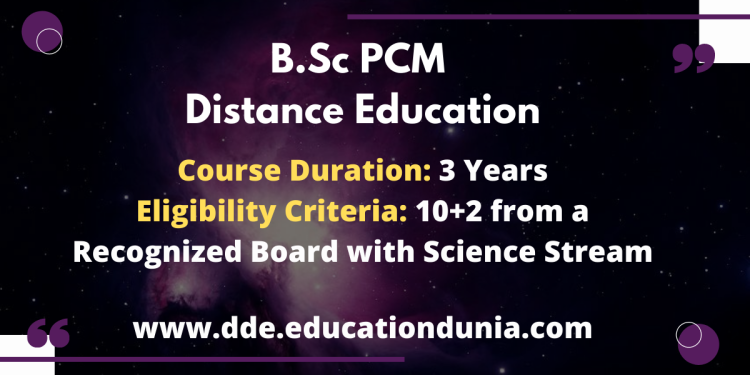 BSc PCM Distance Education