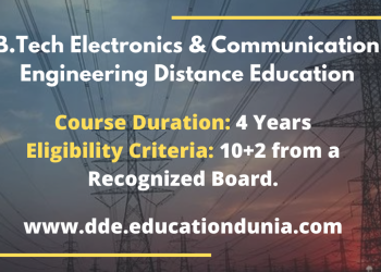 B.Tech Electronics & Communication Engineering Distance Education