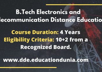 B.Tech Electronics and Telecommunication Distance Education