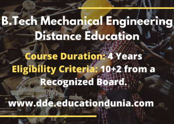 B.Tech Mechanical Engineering Distance Education