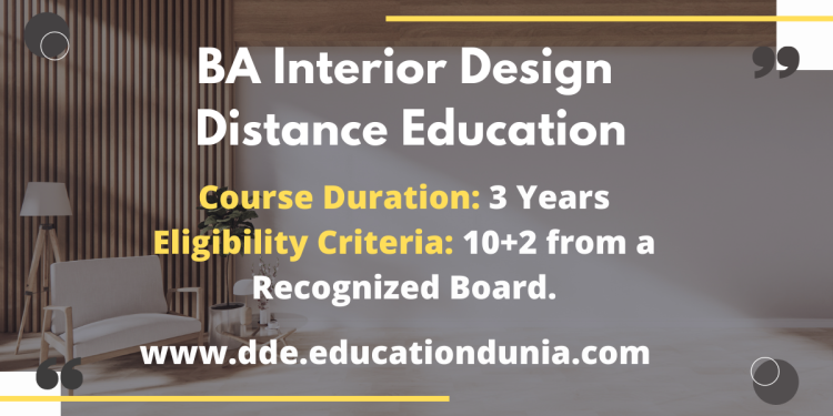 BA Interior Design Distance Education