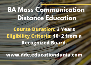 BA Mass Communication Distance Education