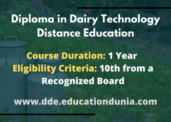 Diploma in Dairy Technology Distance Education