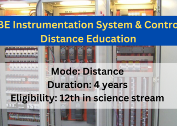 BE Instrumentation System & Control Distance Education