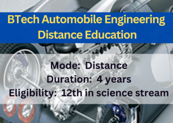 BTech Automobile Engineering Distance Education