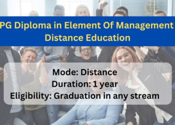 PG Diploma in Element Of Management Distance Education