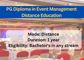 PG Diploma in Event Management Distance Education
