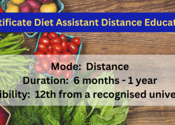 Certificate Diet Assistant Distance Education
