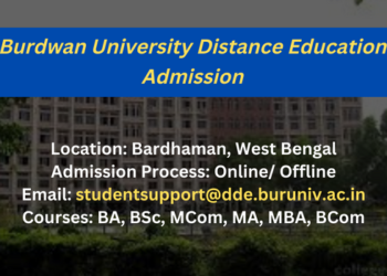 University of Burdwan Distance Education Admission