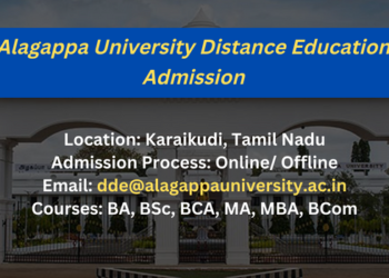 Alagappa University Distance Education Admission 2024