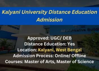 Kalyani University Distance Education Admission