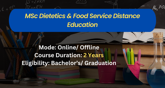 MSc In Dietetics & Food Service Management Distance Education Admission ...