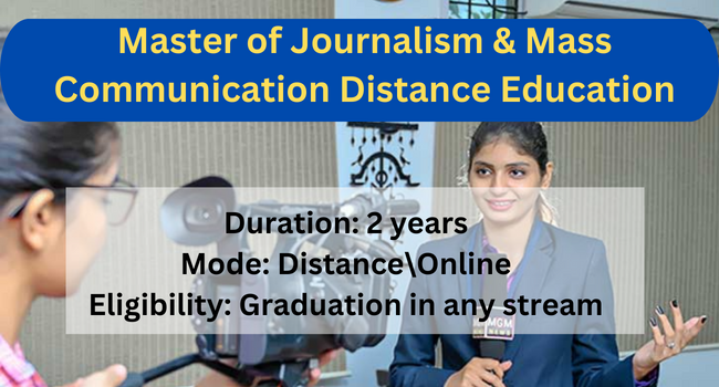 diploma in mass communication and journalism distance education