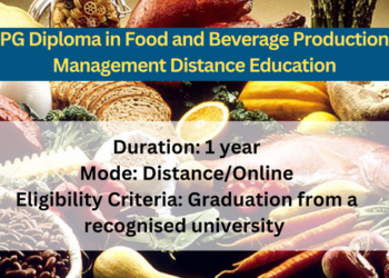 PG Diploma in Food and Beverage Production Management Distance Education