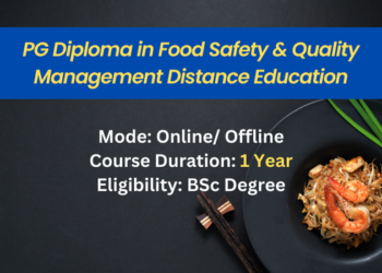 PGD in Food Safety & Quality Management Distance Education