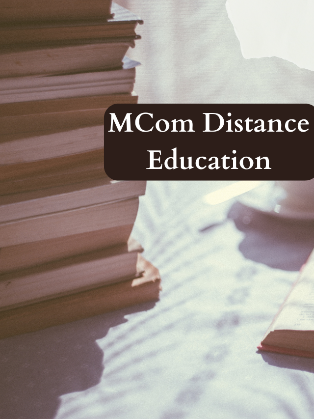 MCom Distance Education