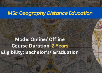 MSc Geography Distance Education